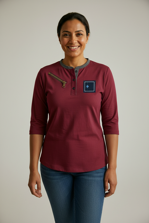 T-shirt for Chest Access - Female Model